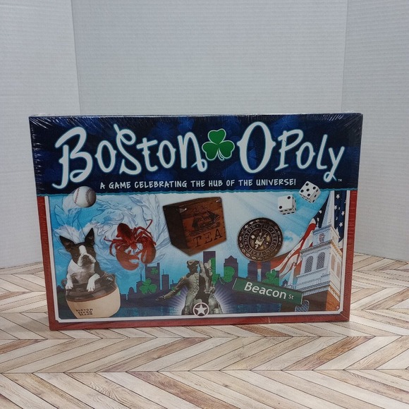 BOSTON-opoly, Board Game BRAND NEW Late For The Sky Monopoly - Picture 1 of 4